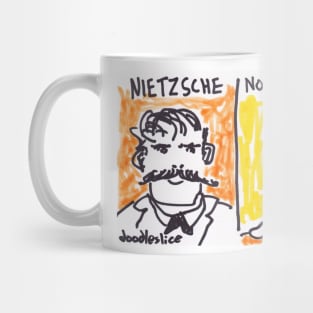 Bunny Spotter: Neitzsche - Not a Nietzsche funny rabbit cartoon Mug